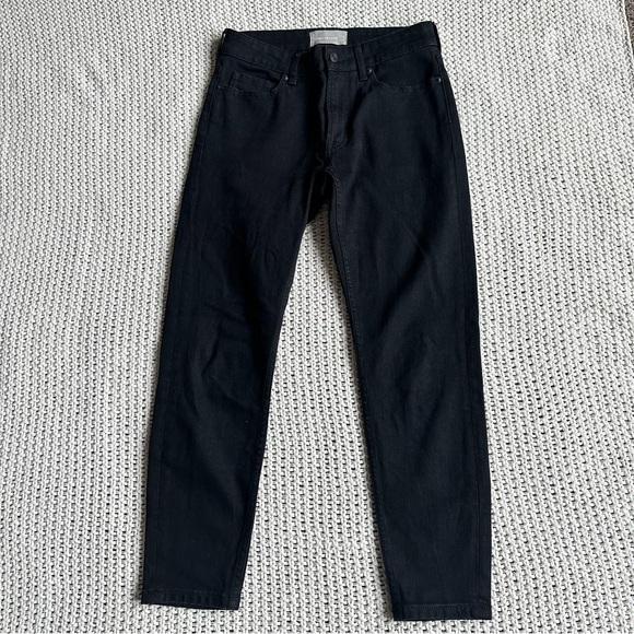Everlane Mid Rise Skinny Jeans Black Women’s Size 26 Ankle Short Stretch - Picture 4 of 11